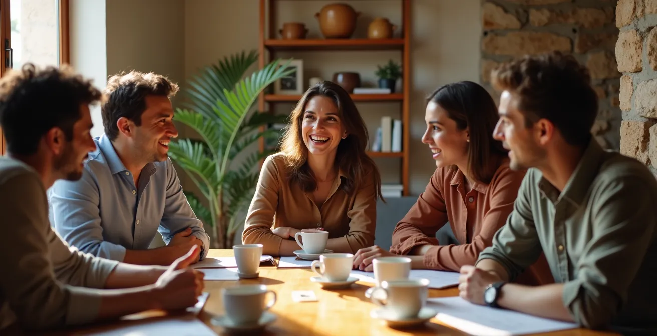 Equipo de PYME española en sesión colaborativa de definición de OKRs trimestrales