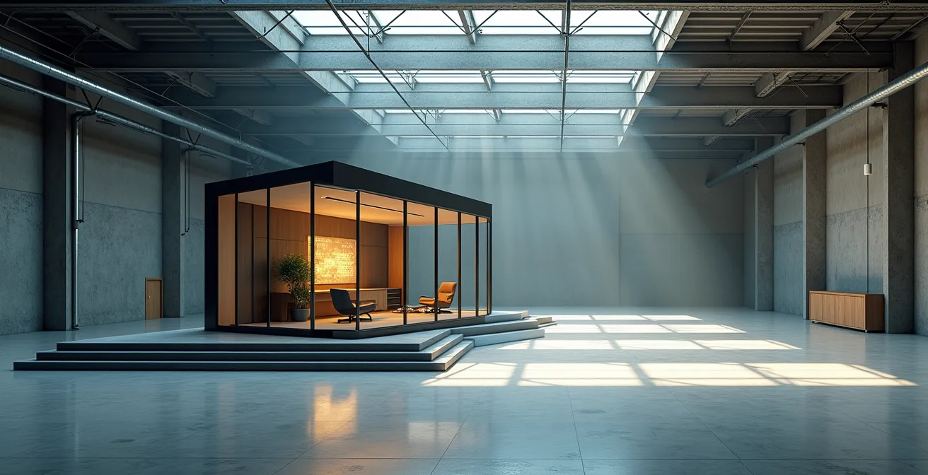 Visualización del concepto de proyecto piloto aislado versus transformación integral de una empresa