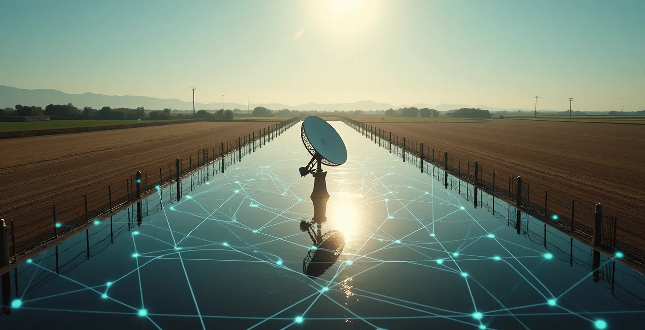 Visualización de diferentes tecnologías de conectividad IoT con sus rangos de cobertura y aplicaciones